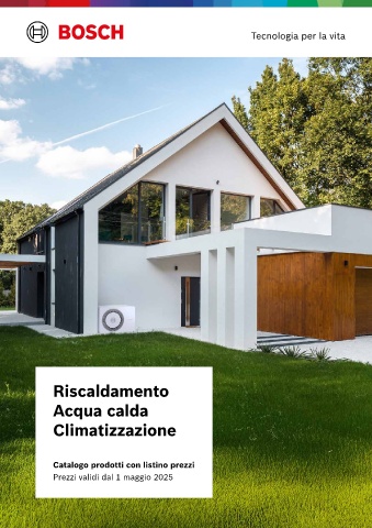 bosch div. termotecnica - listino 2025